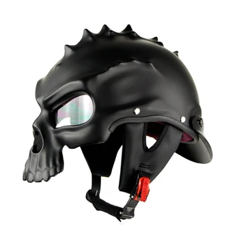 

Soman CG489 Classic DOT Half Face Motorbike Helmets Skull Motorcycle Helmet Scooter motor kask Retro casco capacete moto