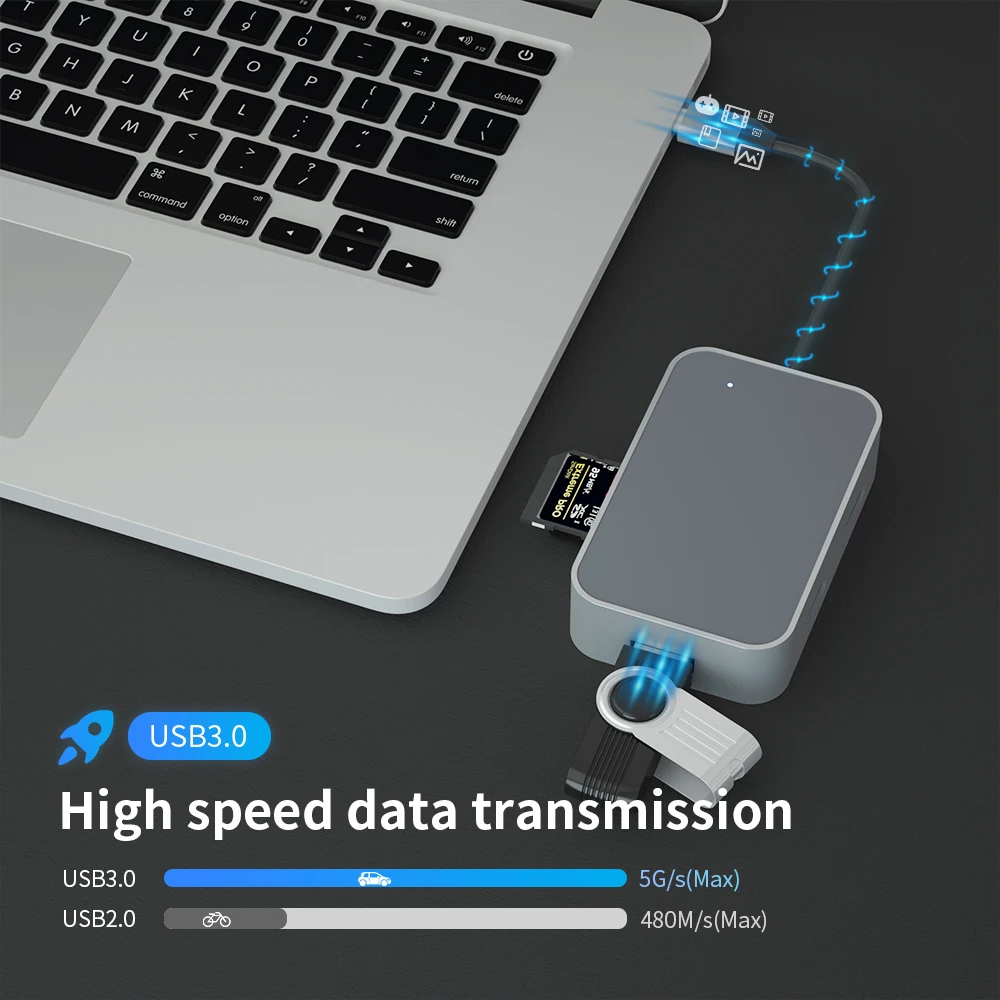 Usb-хаб 5 в 1 мульти USB 3,0 PD 60 Вт зарядный адаптер док-станция для MacBook Pro Аксессуары USB-C сплиттер type C 3,1 3 порта USB C концентратор