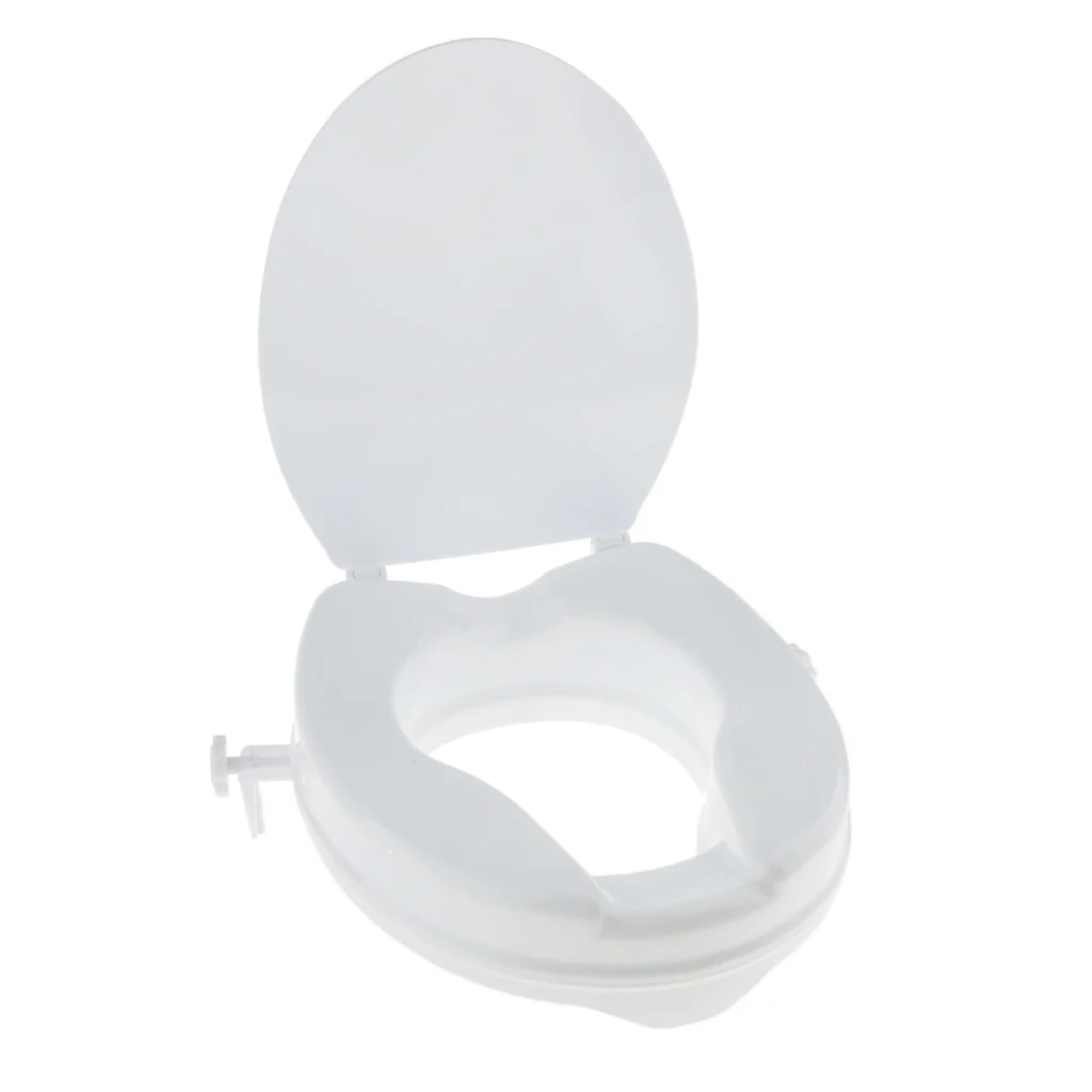 Handicapped Elderly Senior 2" Toilet Seat Riser Raised Safety Chair Lifter 2