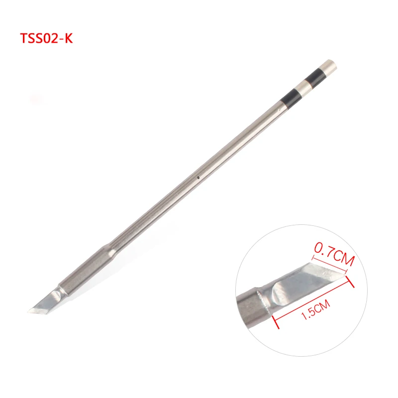 Быстрый TS1200A бессвинцовый паяльник Наконечник Ручка сварочная ручка Набор инструментов TSS02 серия паяльная станция TSS02-SK K I J 3C