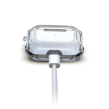 

New suitable for AirPods Pro 3 protective case transparent TPU two-color Apple Bluetooth headset sleeve anti-fall