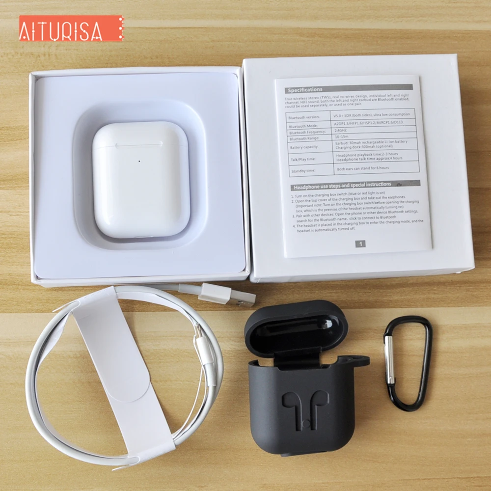 

i500 TWS 2 generations Replica 1:1 Pop-ups Wireless headphone 6D Super Bass Original Earphone With HD Mic Call 4 hours play time