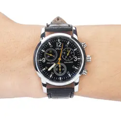 Лидер продаж Топ бренд Роскошные модные часы из искусственной кожи для мужчин Blue Ray стекло кварцевые аналоговые часы наручные часы Relogio