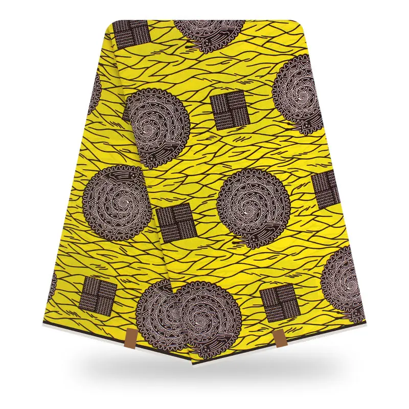 Новейшая настоящая восковая печать высокого качества африканская ткань Анкара ткань для платьев хлопок tissu восковая ткань оптом - Цвет: YJ751203C16