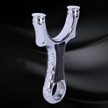 

Hot sale hunting game slingshot with rubber band outdoor strong alloy steel slingshot new outdoor entertainment shooting