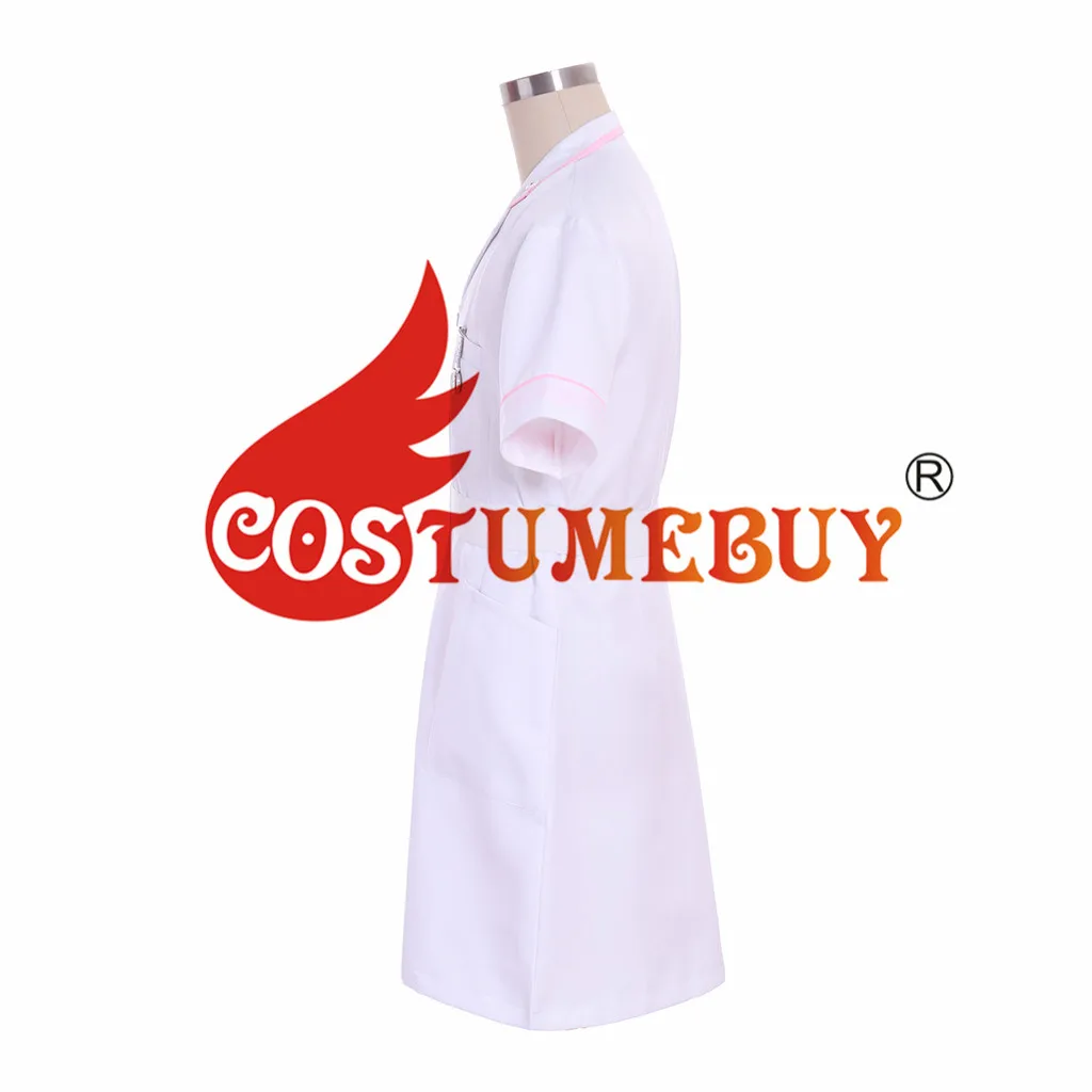 CostumeBuy Темный рыцарь Джокер платье медсестры униформа Хэллоуин белый наряд