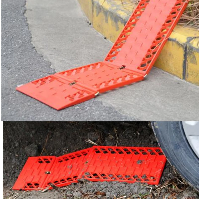 2pcs/set Trucks Snow Chains For Wheels Car Foldable Anti skid Plat Mud