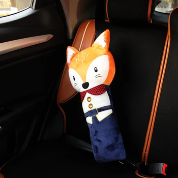 

Cute Cartoon Plush Seatbelt Pillow Car Seat Belt Shoulder Pads Protecting Cover Auto Safety Belt For Children Kids Baby
