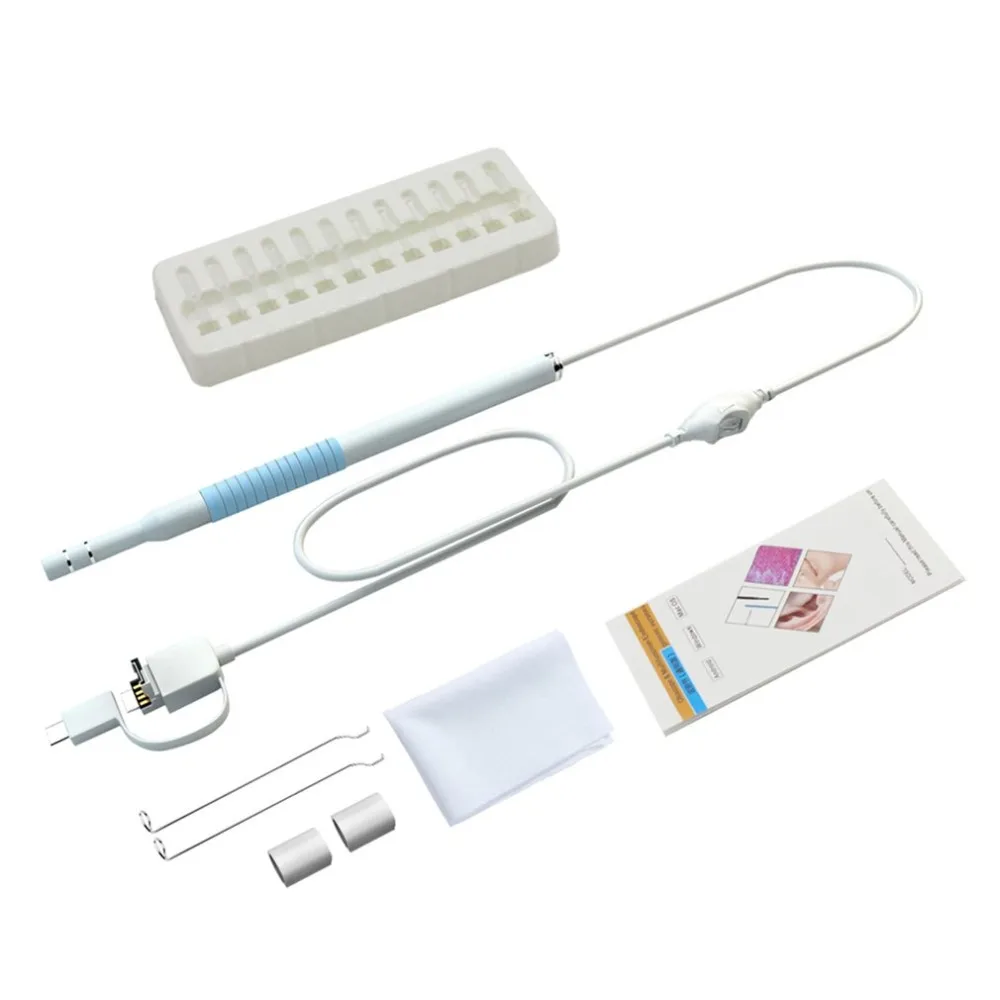 

Multifunctional Ear Cleaner USB Endoscope 5.5mm Visual Ear Spoon Earpick Otoscope Camera 0.3MP Earwax Removal Kit new