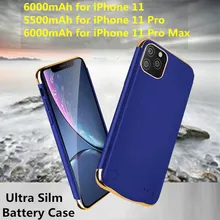 KQJYS ультра тонкий внешний аккумулятор противоударный чехол для iPhone 11 Pro Чехол для аккумулятора для iPhone 11 Pro Max чехол для зарядного устройства