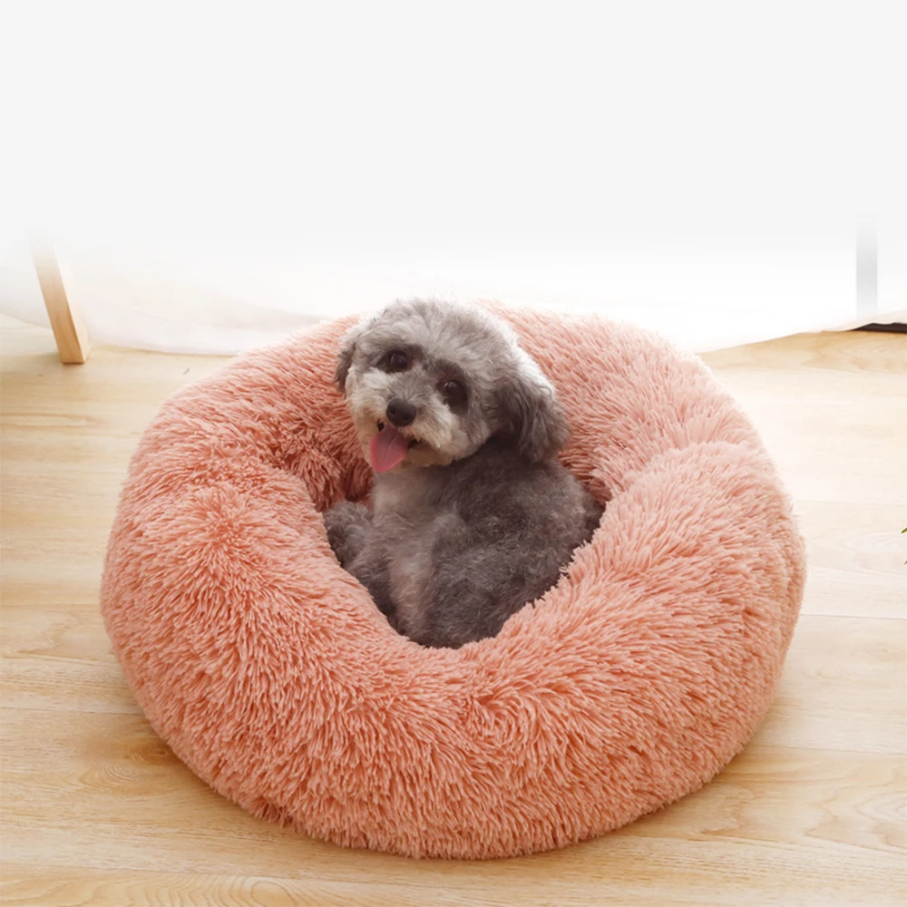 New Dog Long Plush Dounts Beds Calming Bed Hondenmand Pet Kennel Super Soft Fluffy Comfortable for Large Dog / Cat House DGWA01 New Dog Long Plush Dounts Beds Calming Bed Hondenmand Pet Kennel Super Soft Fluffy Comfortable for Large Dog / Cat House DGWA01