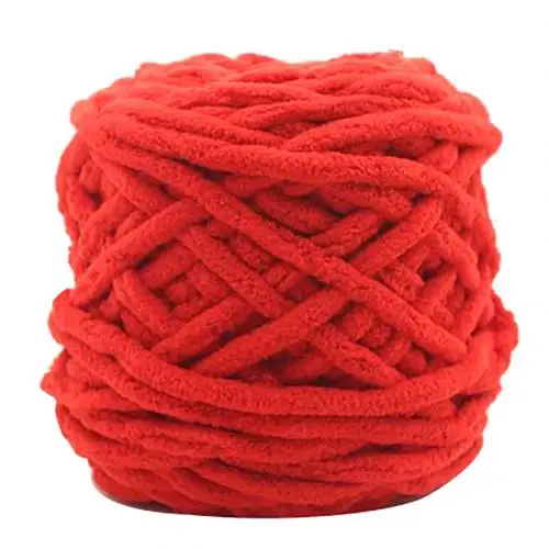 Soft Thick Cotton Knitting Woolen Yarn Ball DIY Handcraft for Sweaters Scarves New - Цвет: Красный
