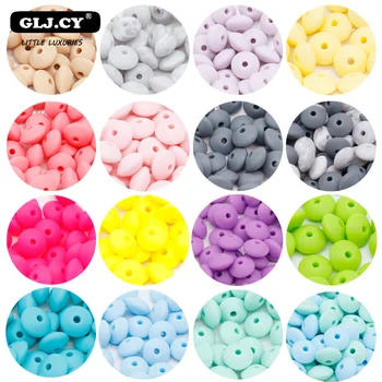 

100pcs Silicone Beads Baby Teething necklace Perle Silicone Diy Pacifier Chain Clip Care Product Making BPA Free Baby Teether