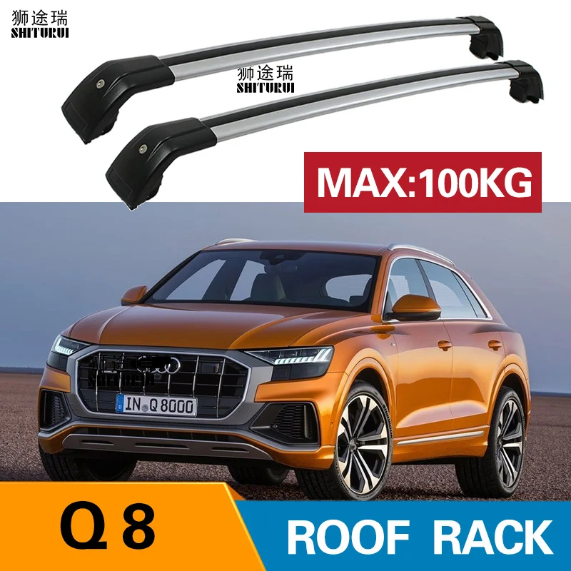 Кровельные рейки SHITURUI 2 шт. для Audi Q8 (4MN) [2018 2019] боковые из алюминиевого сплава