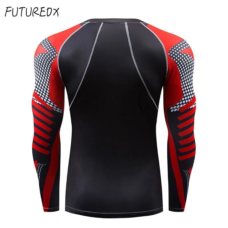 The latest high quality new men's fitness thermal underwear set long John long sleeve warm compression sports thermal underwear