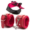PU Leather Sex Handcuffs with Eye Mask Sex Toys for Couples Adult Games Slave Bondage Restraints Erotic Accessories 2pcs/set 1