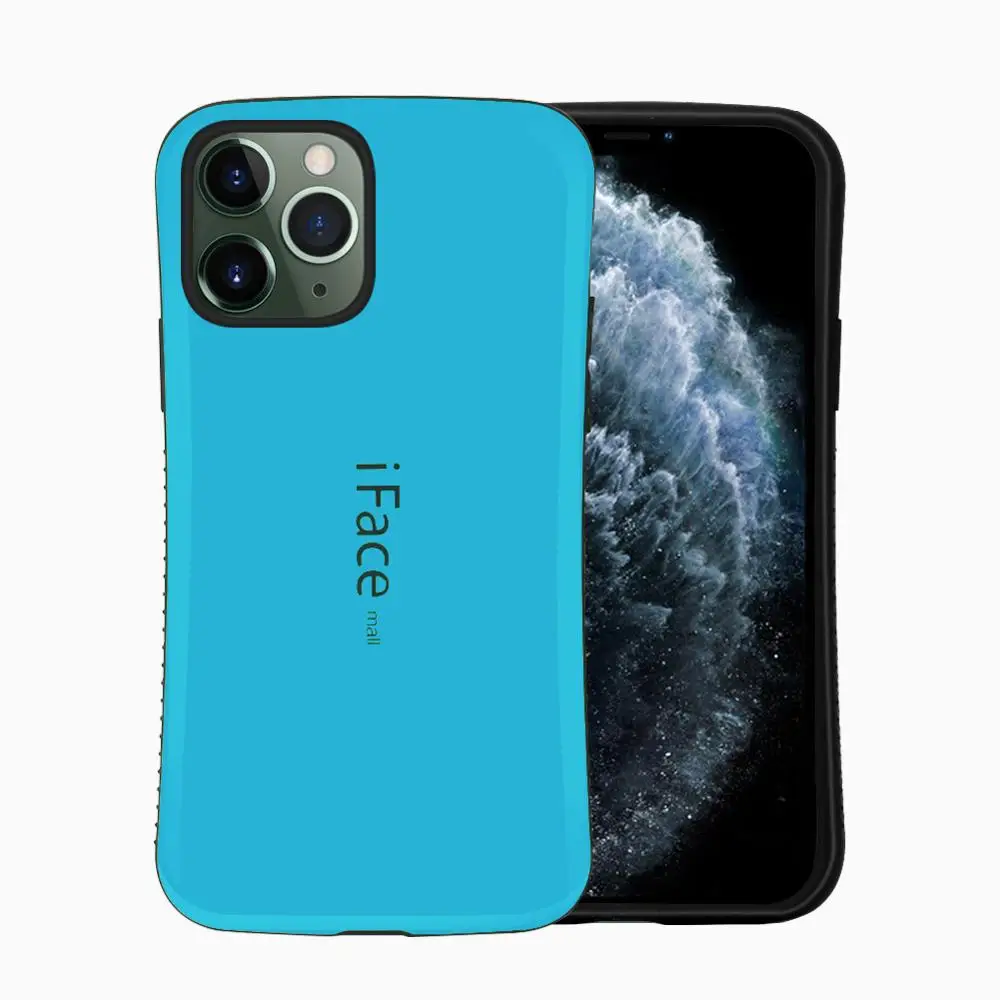 Синий YeeSite iFace Mall сверхпрочный чехол для iPhone 11 Pro Max ударопрочный задний Чехол жесткий защитный чехол для мобильного телефона - Цвет: Синий