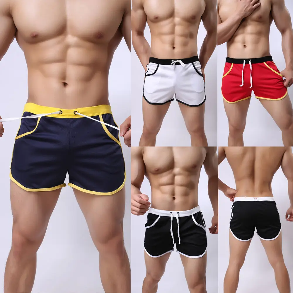 Men's GYM Shorts Training Running Sport Workout Casual Jogging Trousers  Breathable Beach Short Swimwear Hot sale