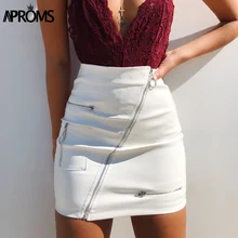 ^^Best Offers Aproms Elegant PU Leather High Waist Mini Skirt Women Spring 2020 Side Zipper Short Pencil Skirts Female Streetwear Sexy Bottoms ^^Best Offers Aproms Elegant PU Leather High Waist Mini Skirt Women Spring 2020 Side Zipper Short Pencil Skirts Female Streetwear Sexy Bottoms