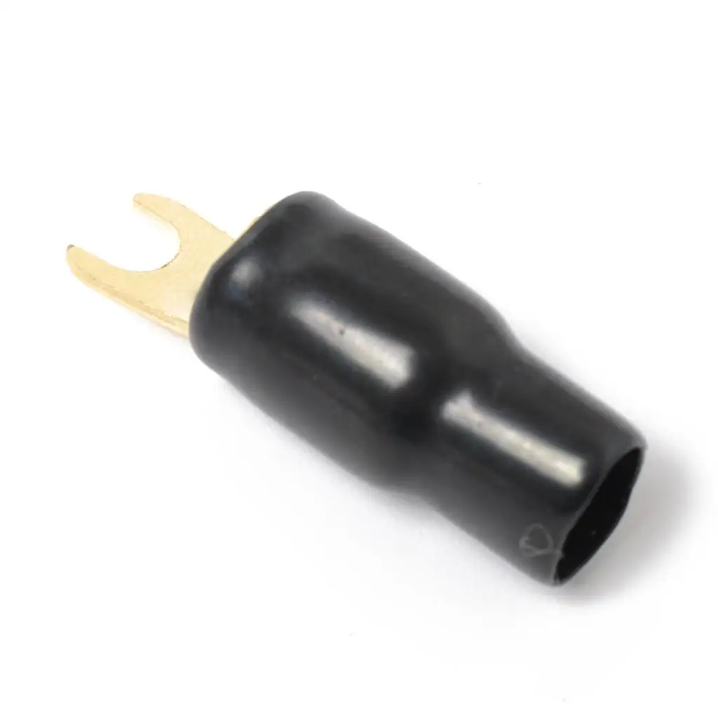 10 Pairs 4 AWG Car Electronics Fork Terminals Connectors Brass Contact