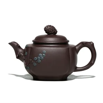 

Ore mud purple handmade teapot genuine zisha kettle