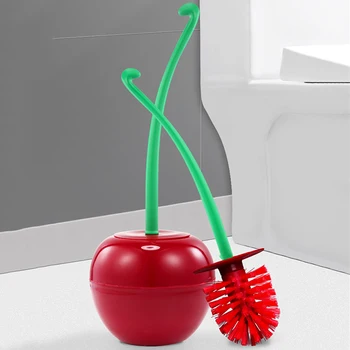 

Silicone WC Toilet Brush Flexible Soft Bristles Brush With Quick Drying Holder Set Cleaning Brush For WC Accessories