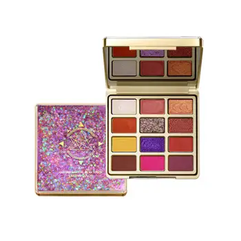 

12 Colors Fashion Shimmer Eyeshadow Palette Makeup Set Diamond Eye Shadow Fantasyland Eye Shadow