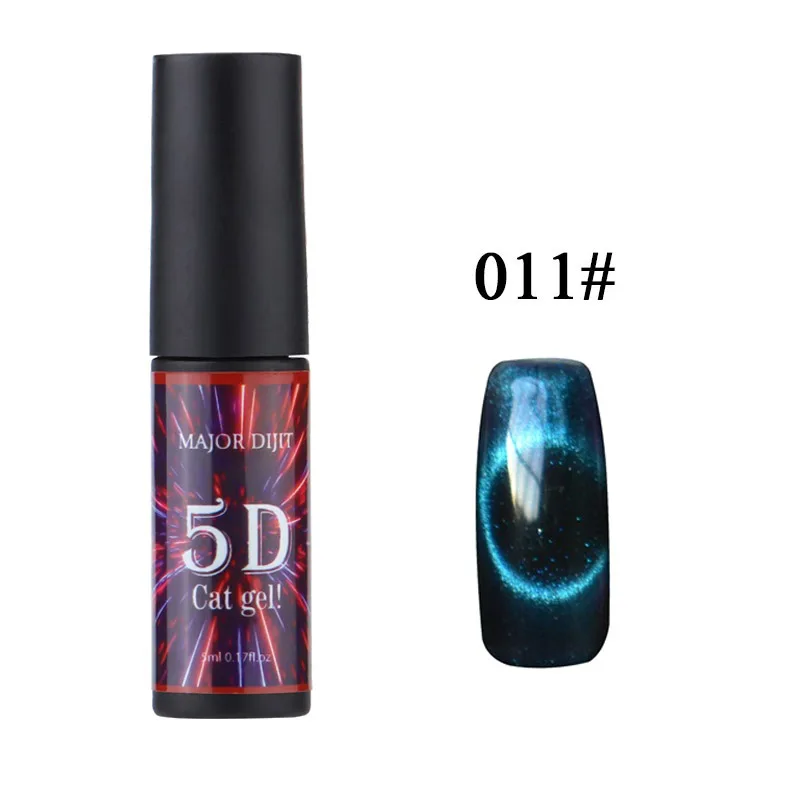 5D Cat Eye Nail Gel 5ml Magnetic 12Color Soak Off UV Gel Lacquers Starry Sky Jade Effect Varnish Nail Art Decor