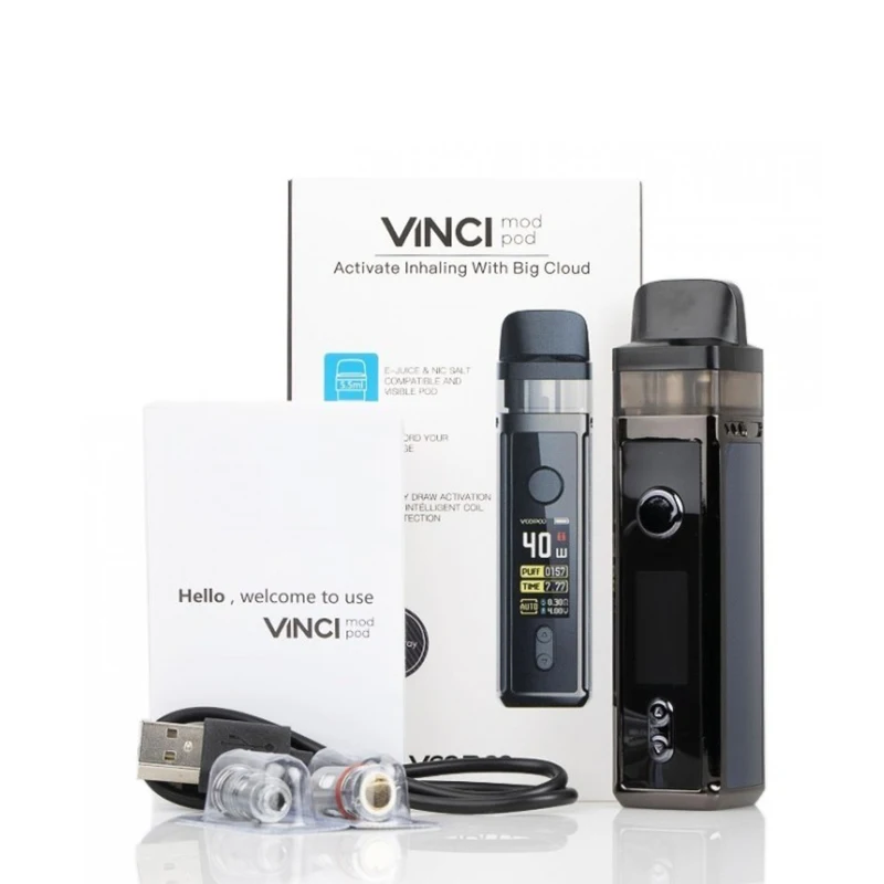  Original VOOPOO VINCI Mod Pod Vape Kit 1500mAh Battery & 5.5ml Cartridge Electronic Cigarette Vapor
