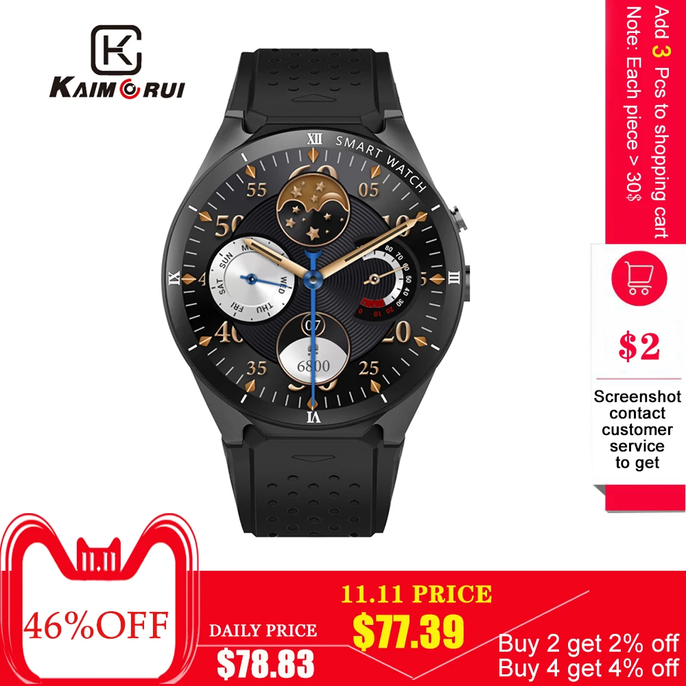 Preise Kaimorui Smart Uhr Frauen Herz Rate Schrittzähler Blut sauerstoff Sport Bluetooth KW88 Pro Armband Fitness Tracker Für Android IOS