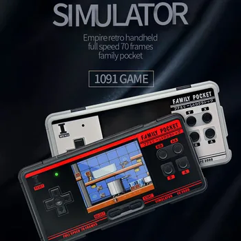 

Retro Handheld Video Game Console Built-in 1094 Classic Games Portable Console Support 8 Formats Game AV Output NTSC Format