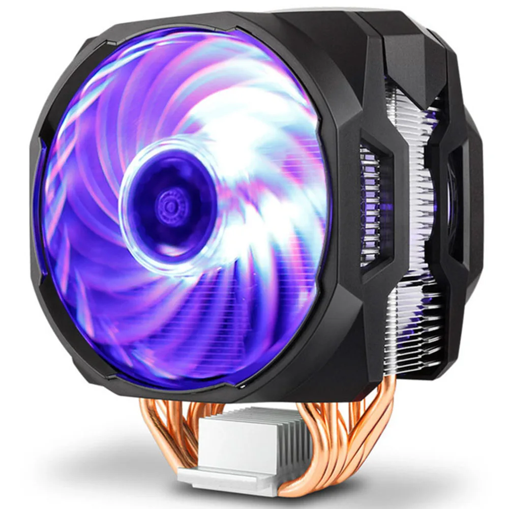  T610P6 Heat Pipe Cpu Radiator 12cmRGB Desktop Computer Cooling Fan QJY99