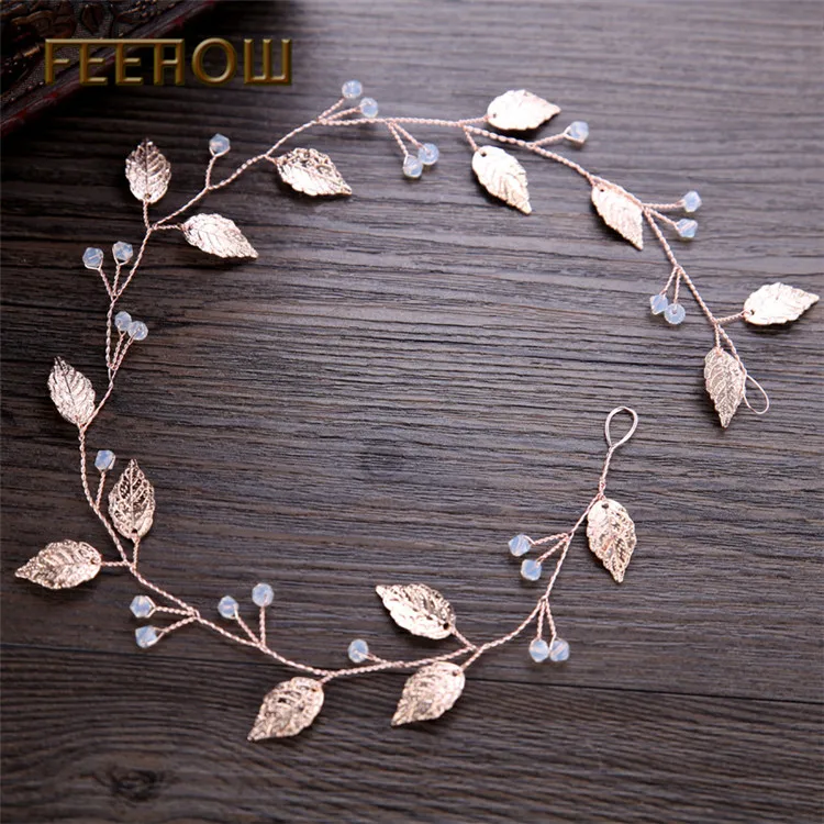 FEEHOW Горячая новинка европейский и американский дизайн Мода Розовый Золотой лист