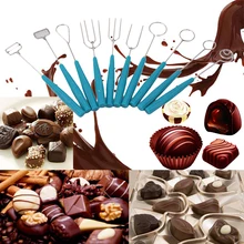 10 шт. форки для шоколада вечерние фондю для украшения торта DIY Набор инструментов для шоколада Diy необходимые кухонные инструменты для выпечки