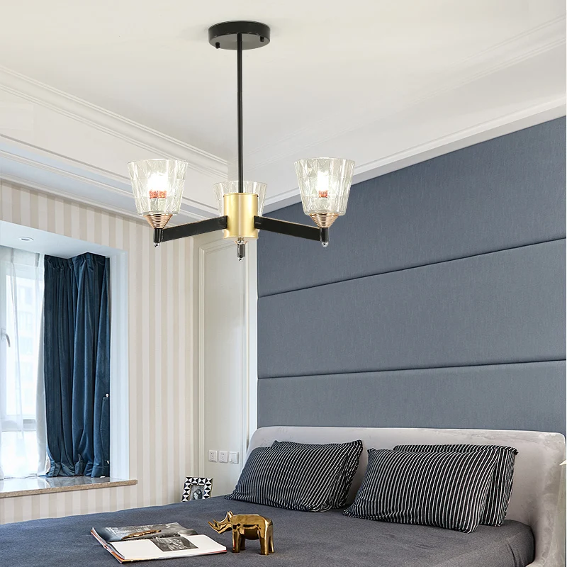 

Designer Post Modern Glass Ball Globe Led Pendant Light Lamp Dimmable Gold Iron Rod Pipe Simple Line Pendant Lamp Light Led