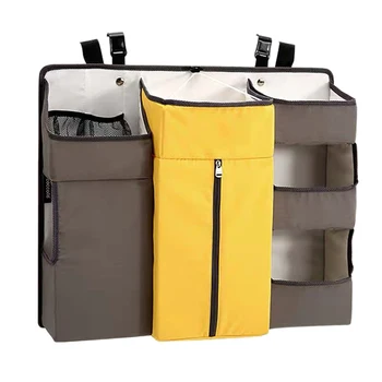

Baby Crib Children's Bed Hanging Bag Portable Diapers Bedside Organizer Bed Bumper Cradle Bag Bedding Accessories
