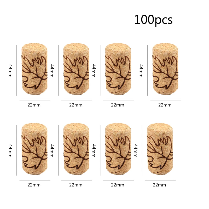 2244 100pcs 50 100 шт пробки для вина, многоразовые функциональные портативные уплотнительные пробки для бутылок, барные инструменты, кухонные аксессуары - Цвет: 2244 100pcs