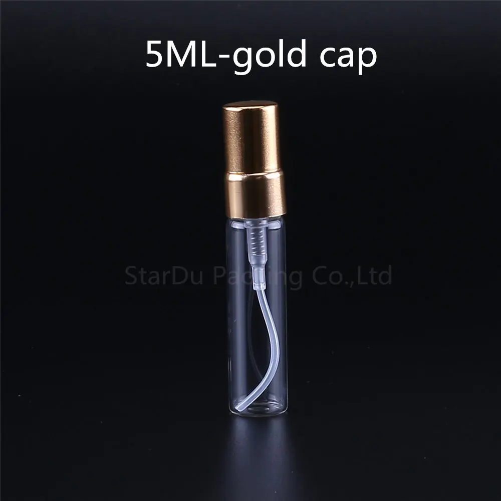 200pcs 2ml 3ml 5ml 10ml Refillable Mini Perfume Spray Bottle Sprayer Atomizer Portable Travel Cosmetic Container Perfume Bottle - Цвет: 7