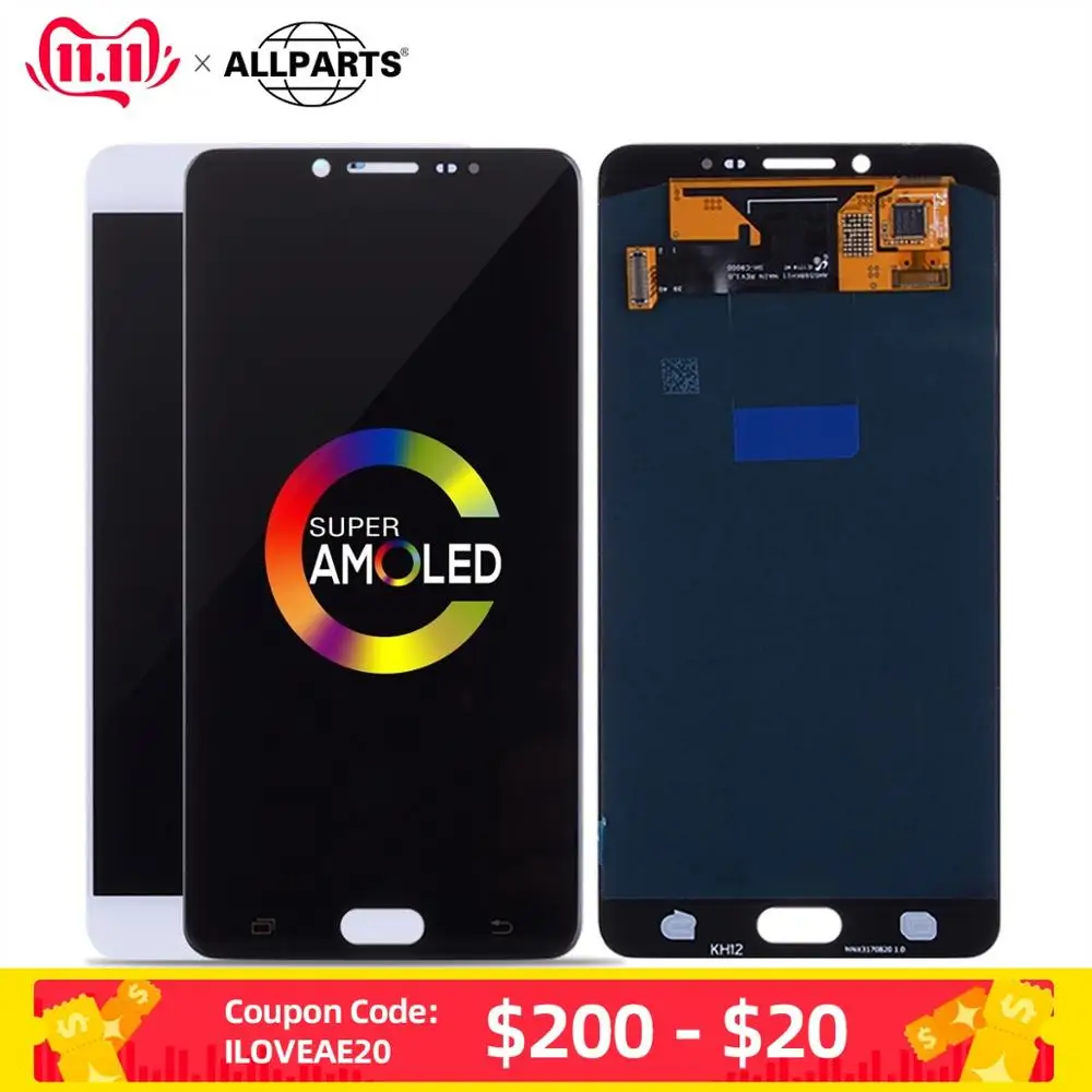 AMOLED Дисплей для SAMSUNG Galaxy C9 Pro C9000 LCD в сборе с тачскрином Оригинал 6.0&quot черный