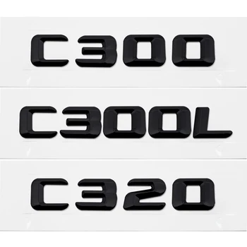 

C300 C300L C320 Letter Number ABS Silver Chrome Emblem Badge Car Sticker Accessories For Mercedes Benz 190E W201 W202 W203 W204