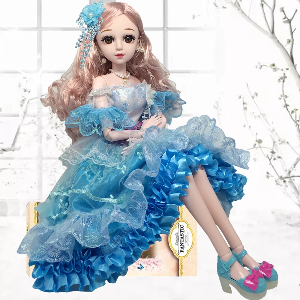60 см кукольная одежда красивое Кукольное платье для Bjd кукла Мода 1/3 девушка кружева цветок юбка классического фасона аксессуары