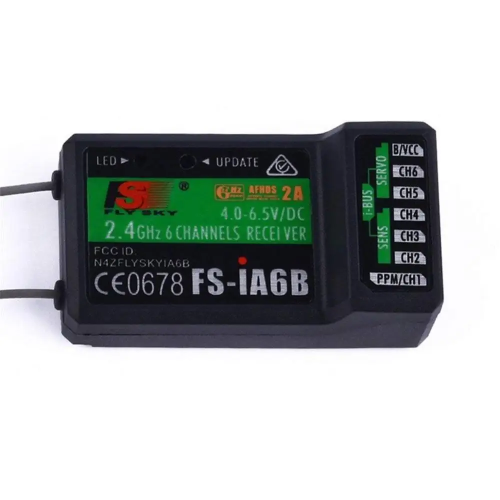 

LHI 6-Channel Receiver FS-iA6B Dual-Pass PPM PWM Output ibus Function bi-Directional Transmission Support Data backhaul Dual Antenna Compatible FS-i4 FSi6 FS-i10 FS-GT2G FS-GT2E The Transmitter