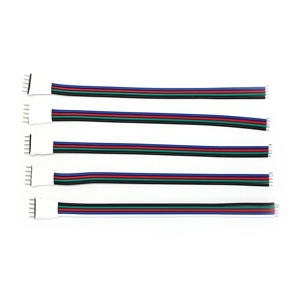 5 шт./лот для SMD RGBW RGBWW Светодиодная лента RGB удлинитель оптом контактный штекер