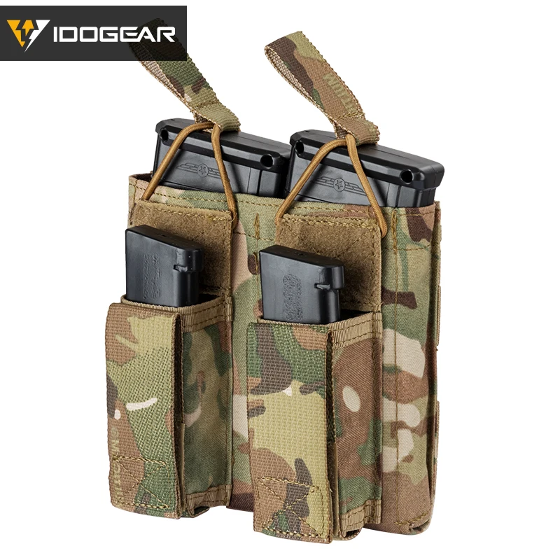 IDOGEAR тактическая сумка для журналов двойная переноска с открытым верхом 5 56 и