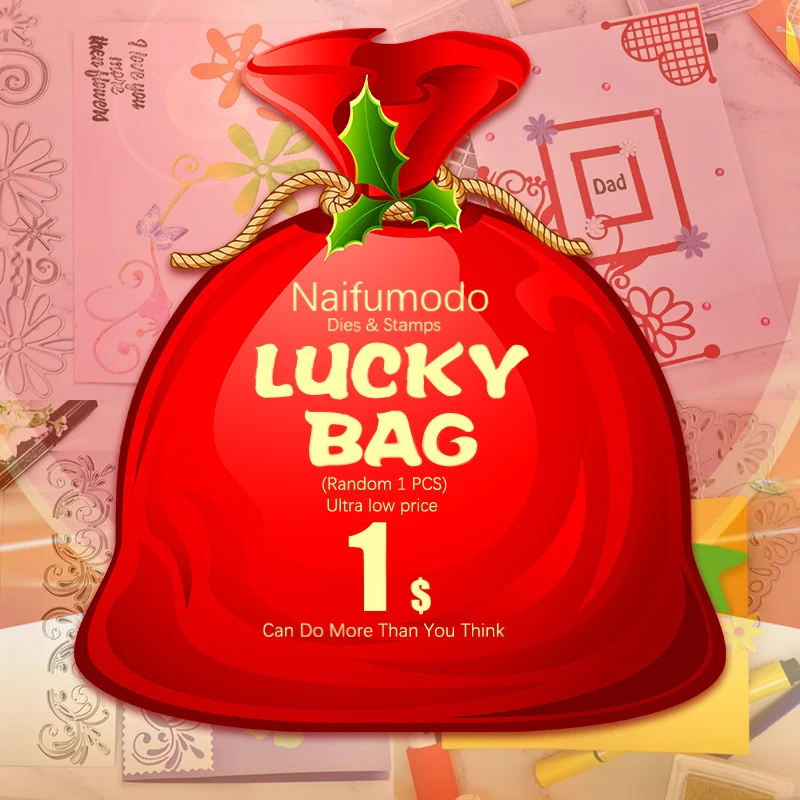 Naifumodo рождественские штампы Снежинка Металлические Вырубные штампы для изготовления открыток Скрапбукинг тиснение вырубки ремесло штампы Декор - Цвет: Lucky bag