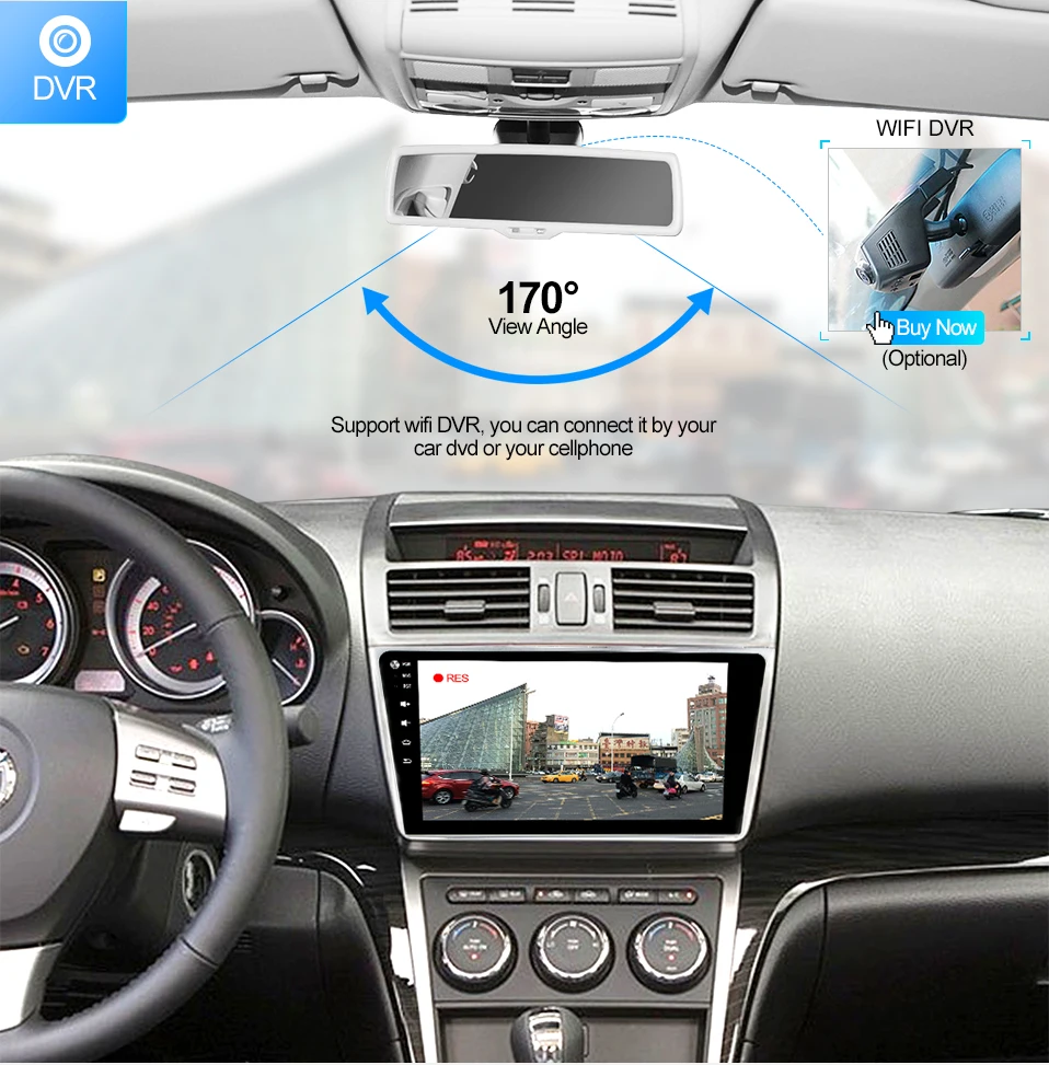 Sale Asottu  android 9.0  car dvd  for Mazda 6 2008 2009 2010 2011 2012 2013 2014 Radio Audio GPS Multimedia Player 11