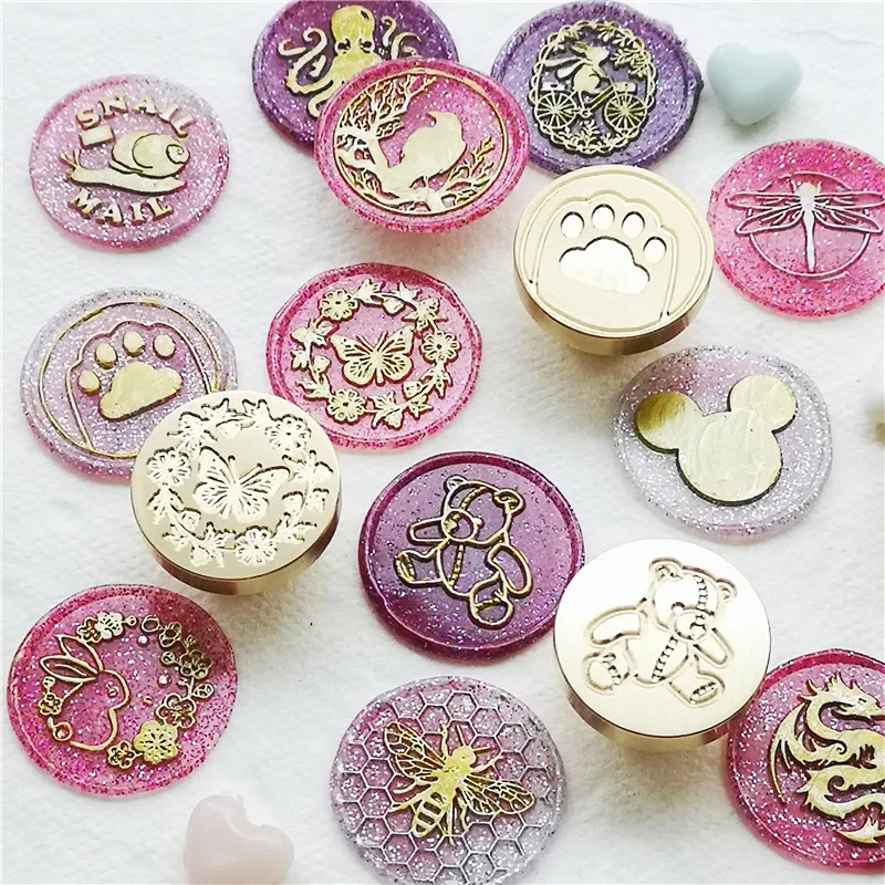 Animals wax seal stamp DIY Sealing Wax Stamp Head For Scrapbooking Wedding Invitation Photo Album Dedicated Seal Stamp DIY Craft