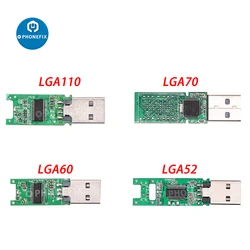 PHONEFIX DIY U Disk PCB USB 2.0 LGA70 Hynix NAND Flash for iPhone 6S 6SP 7 7P PCIE NAND Become Large Fast Speed U Disk USB