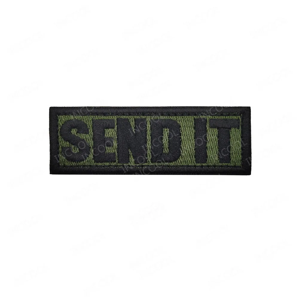 Send it Embroidery Patch US Army Military Tactical Patches Sniper Emblem Appliques Embroidered Badges Drop Shipping | Дом и сад