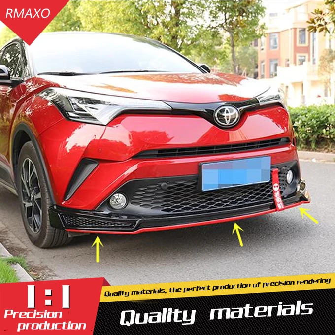 Для TOYOTA CHR Body kit спойлер- CH-R задний ABS задний спойлер передний бампер диффузор защитные бамперы